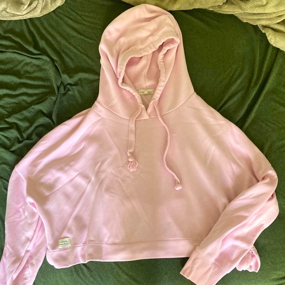 Simply Southern Light Pink Cropped Hoodie - Picture 1 of 3